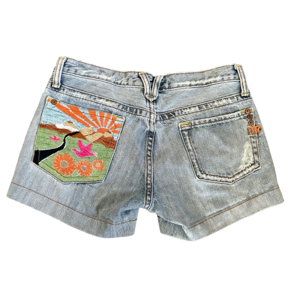 Miss Me Jean Shorts with Embroidered Pocket 28